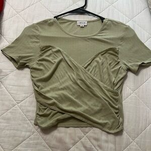 Crosses Green Crop Top